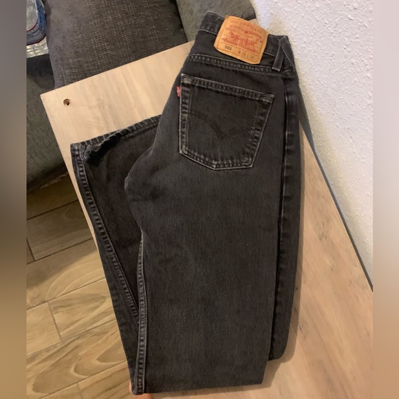 Vintage 501's. Jet black with faded back and knees SZ 24 - Picture 7 of 10